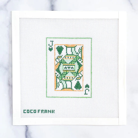 Coco Frank Jack of Hearts Needlepoint Canvas