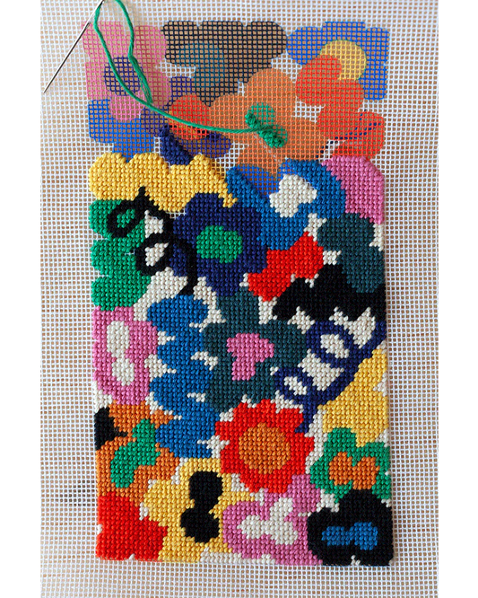 Unwind Studio Jungley Flowers Needlepoint Kit
