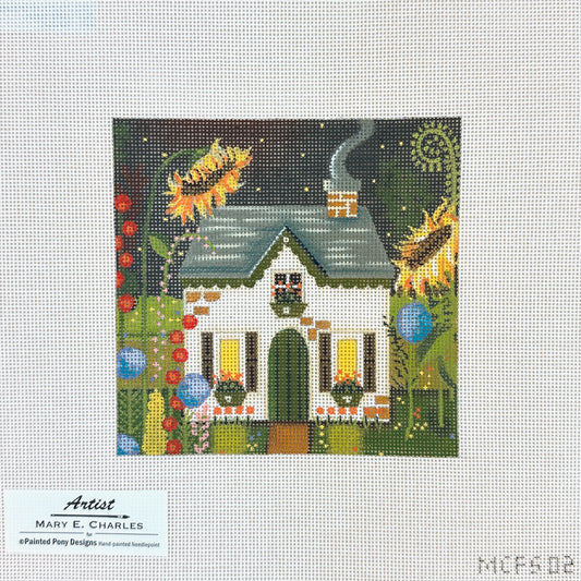 Painted Pony Designs Mary E Charles Fairy House Needlepoint Canvas