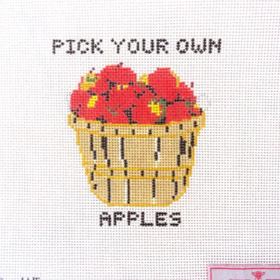 Alice & Blue Pick Your Own Apples Needlepoint Canvas