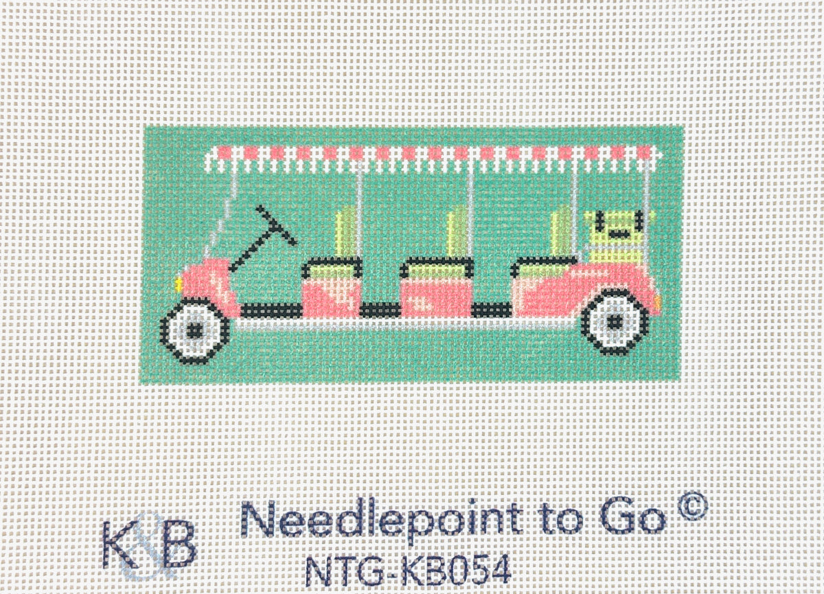 Needlepoint To Go Palm Beach Golf Cart Needlepoint Canvas