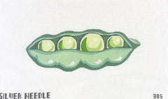 Silver Needle Peapod Ornament Needlepoint Canvas