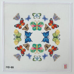 Mopsey Designs Butterfly Mandala Needlepoint Canvas