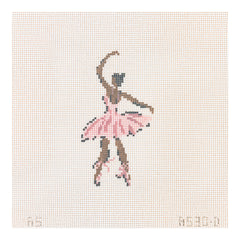 The Plum Stitchery Nutcracker Series - Ballerina Arabesque Needlepoint Canvas