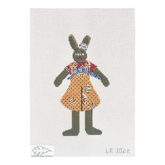 Cooper Oaks Design Linda Ragno Girl Bunny Needlepoint Canvas