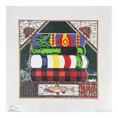 Cooper Oaks Design Susan Wallace Barnes Camping Blankets Needlepoint Canvas