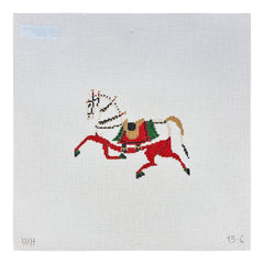 The Plum Stitchery Willa Heart Petite Horse - Noelle Needlepoint Canvas