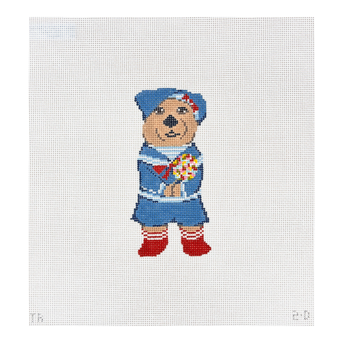 The Plum Stitchery Tara Gill Animal Collection - Imogen The Otter Needlepoint Canvas