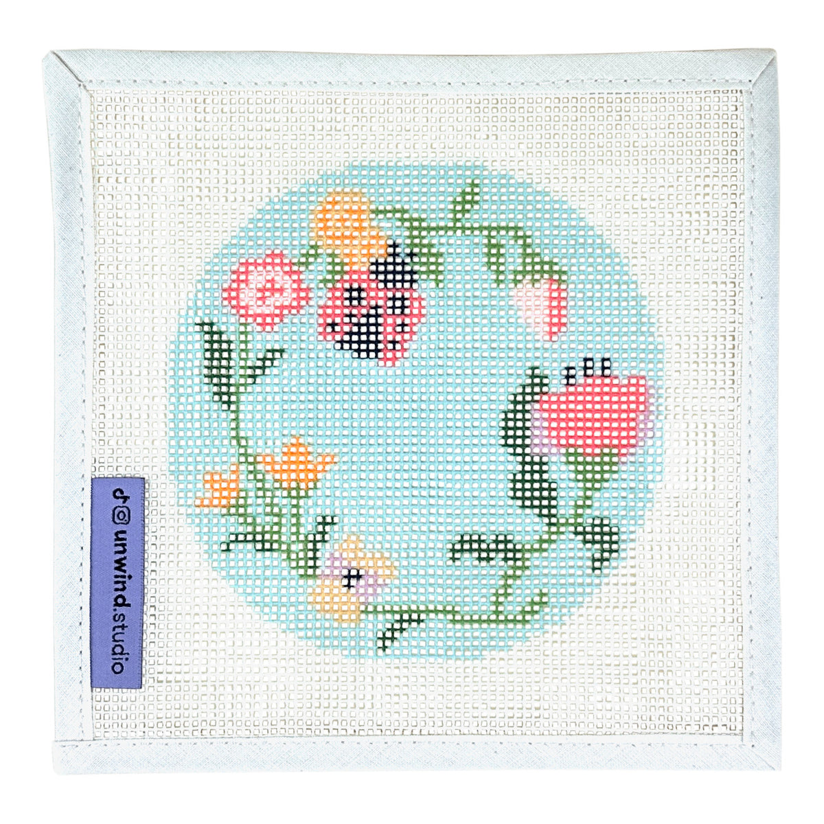 Unwind Studio Garden Ladybug Needlepoint Canvas