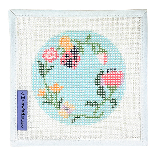 Unwind Studio Garden Ladybug Needlepoint Canvas