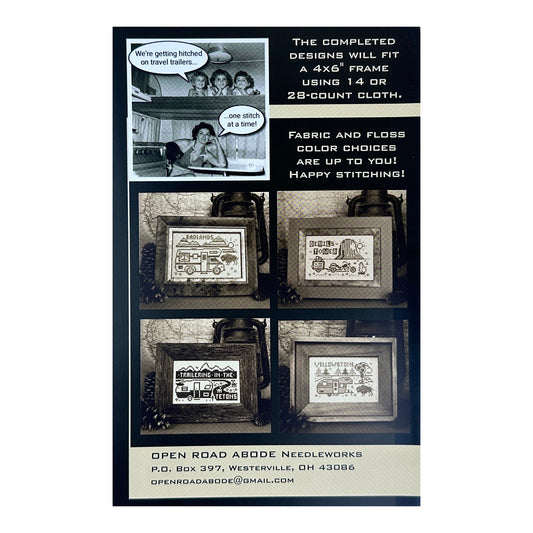 Open Road Abode Needleworks National Parks and Monuments Cross Stitch Pattern