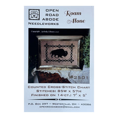 Open Road Abode Needleworks Roam Alone Cross Stitch Pattern
