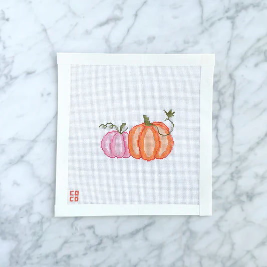 Coco Frank Pumpkins Needlepoint Canvas