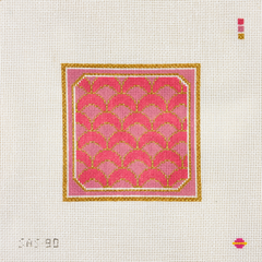 Saturnalia Stitching Seashell Square Needlepoint Canvas