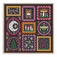 Una Buena Pieza Mini Frames Night Cross Stitch Pattern