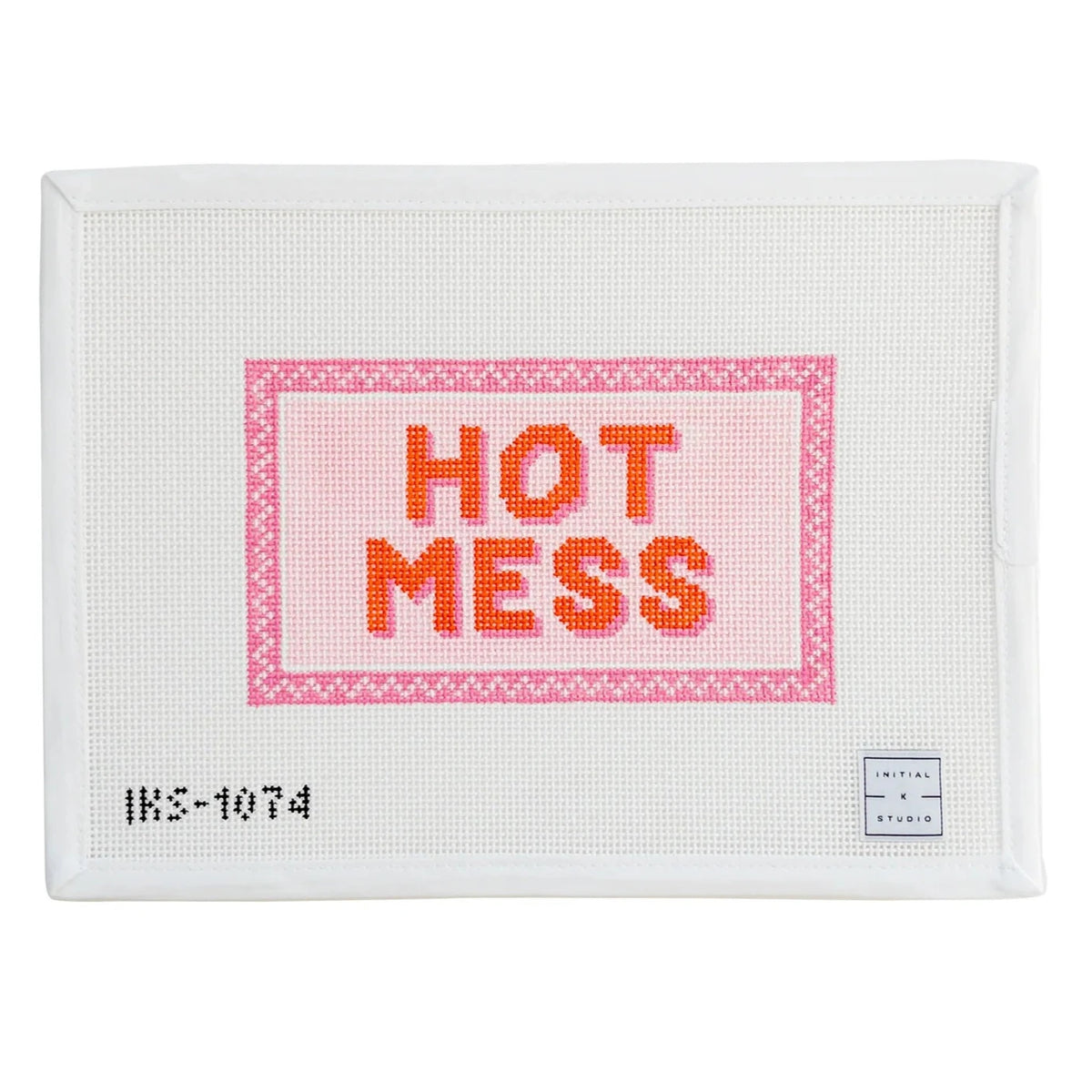 Initial K Studio Hot Mess Needlepoint Canvas