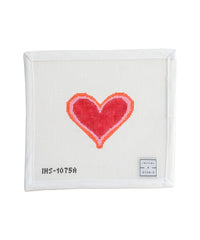 Initial K Studio Tiny Heart Needlepoint Canvas