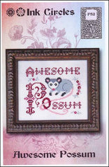 Ink Circles Awesome Possum Cross Stitch Pattern