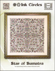 Ink Circles Star of Sumatra Cross Stitch Pattern