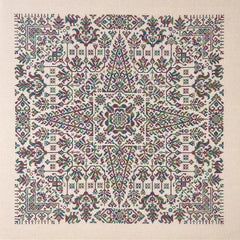 Ink Circles Star of Sumatra Cross Stitch Pattern