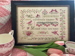 JBW Designs When Cardinals Appear Cross Stitch Pattern