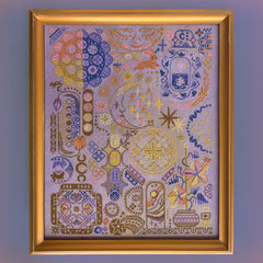 JEDxStitch Moon Sampler Cross Stitch Pattern