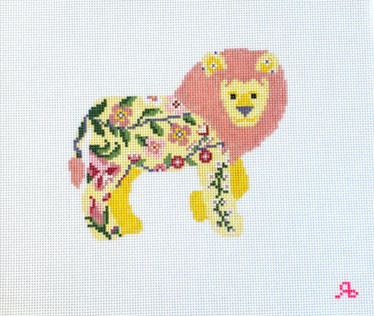 Rachel Barri Lilah the Lion Needlepoint Canvas
