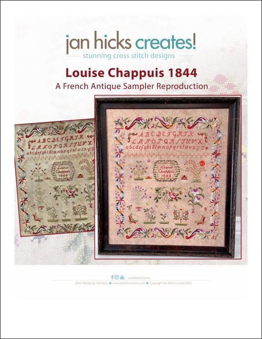 Jan Hicks Creates Louise Chappuis 1844 Cross Stitch Pattern