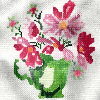 Jean Smith Designs Cup of Cosmos Needlepoint Canvas