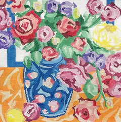 Jean Smith Designs Parisian Bouquet #3 Needlepoint Canvas