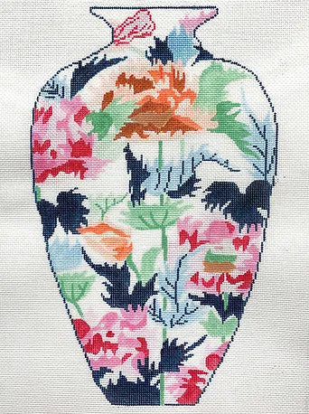 Jean Smith Designs Japanese Vase #2 Needlepoint Canvas
