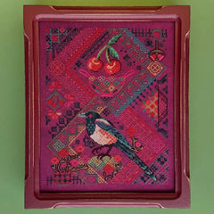 Jed X-Stitch Cherry Magpie Cross Stitch Pattern
