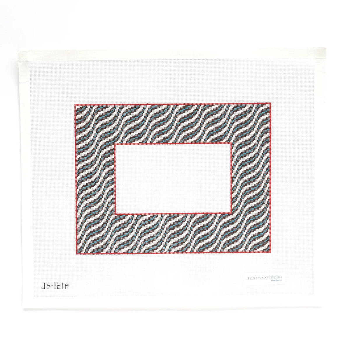 Jeni Sandberg Needlepoint Ripple Frame Needlepoint Canvas
