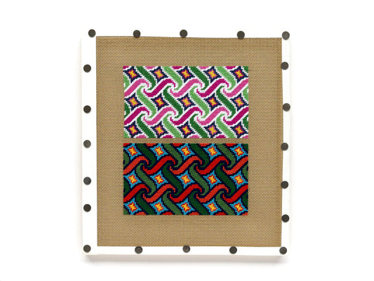 Jeni Sandberg Needlepoint Swirl Stocking Needlepoint Canvas - Bright