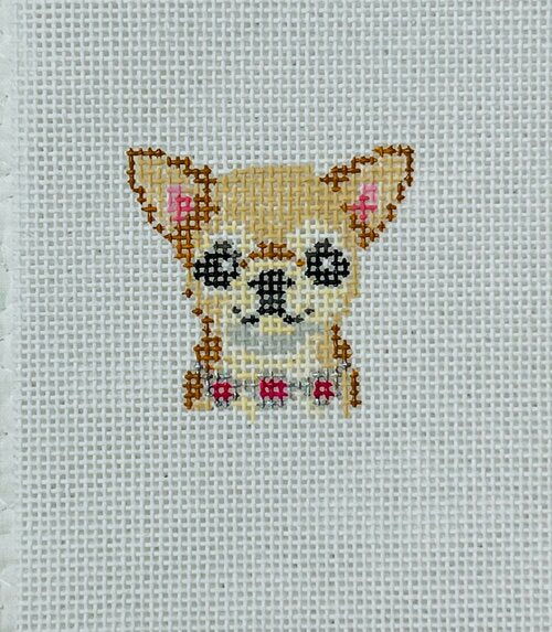 Jessica Tongel Designs Bruiser Chihuahua Needlepoint Canvas