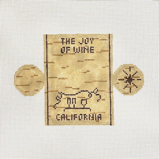 Jessica Tongel Designs 3D Wine Cork Needlepoint Canvas - California