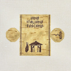 Jessica Tongel Designs 3D Wine Cork Needlepoint Canvas - Italian