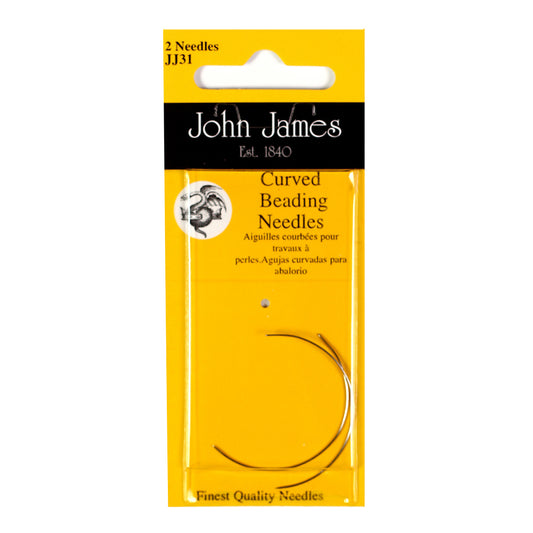 John James Curved Beading Needle - Pack of 2