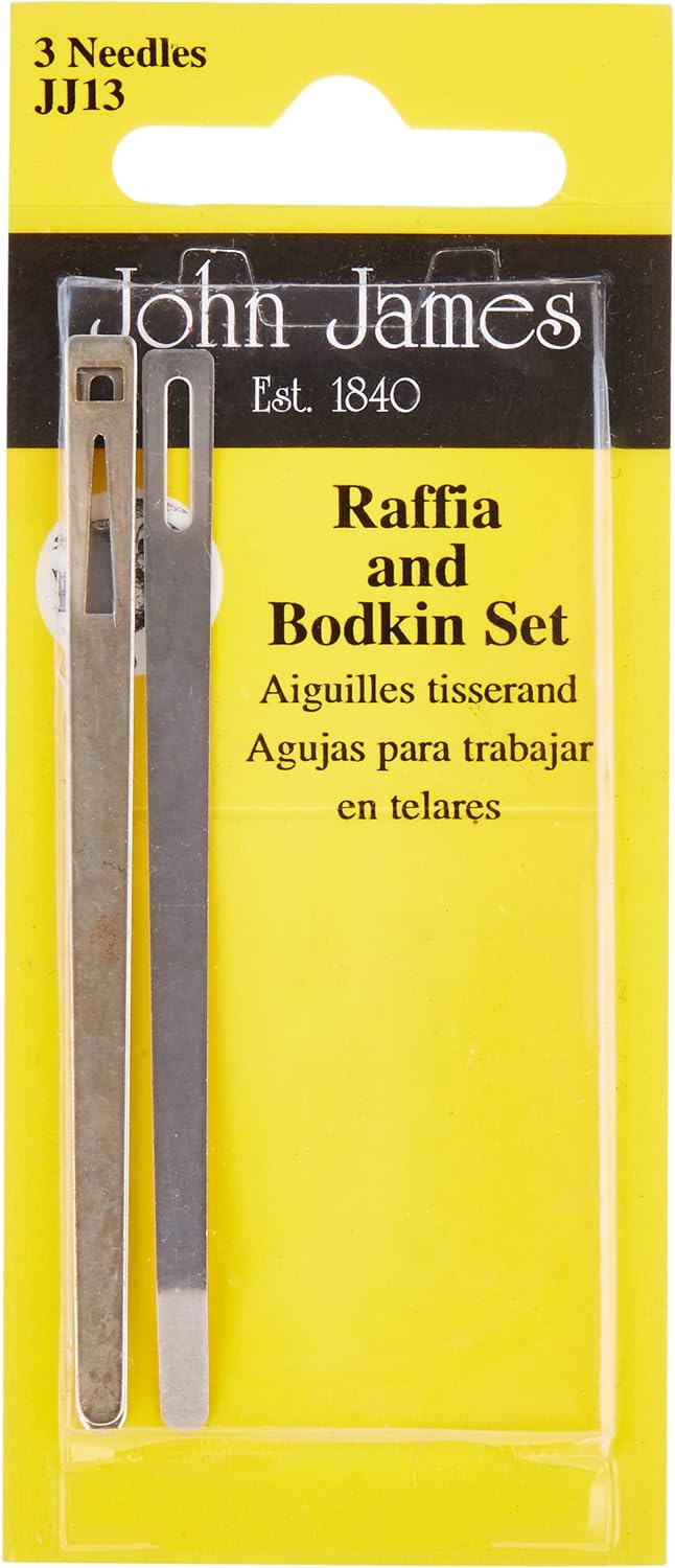 John James Raffia and Bodkin Needle Set - Pack of 3