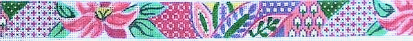 Julia's Needleworks Laura Flora Belt Needlepoint Canvas