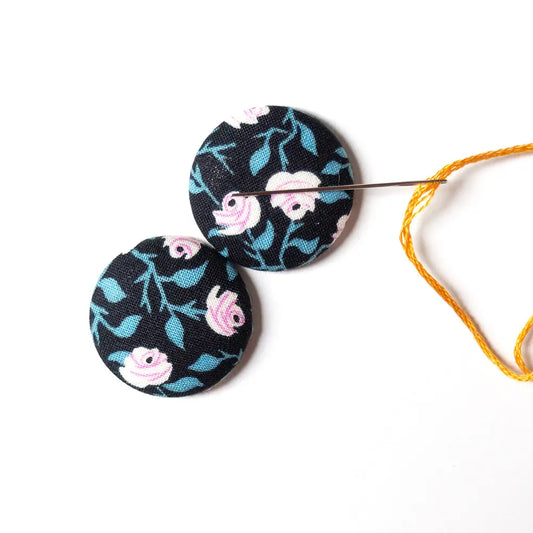 Junebug and Darlin Needle Minder Design #88 Black Floral