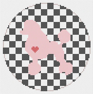Kimberly Ann Needlepoint Poodle Sign/Pillow Needlepoint Canvas