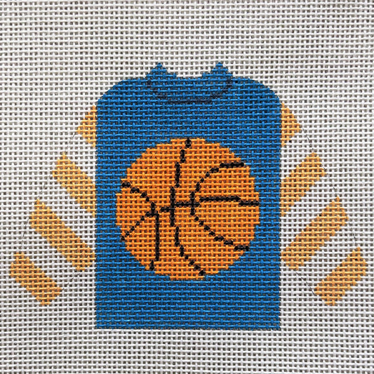 Stitch-Its Basketball Pullover Needlepoint Canvas