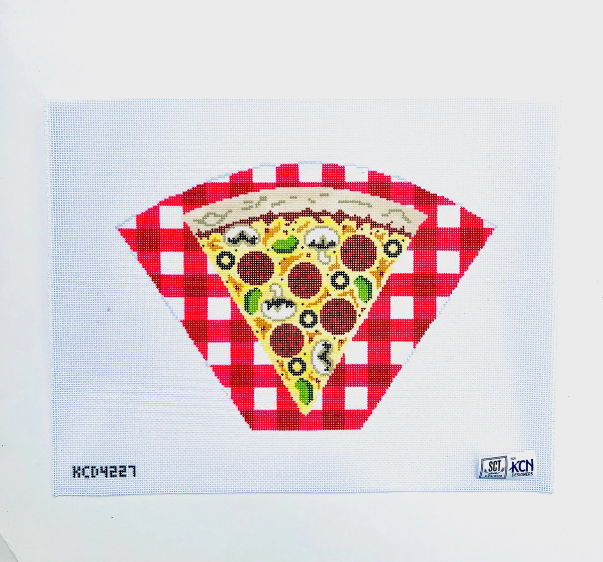 KCN Designers Pizza Purse Needlepoint Canvas