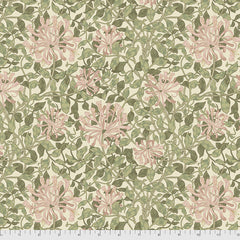 Finishing: The Original Morris & Co Fabric Honeysuckle - Green