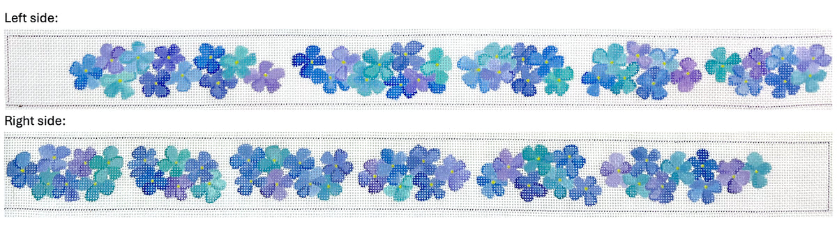 Kate Dickerson Needlepoint Collections Hydrangeas Belt Needlepoint Canvas