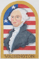 Kate Dickerson Needlepoint Collections George Washington's Birthday Portrait Needlepoint Canvas