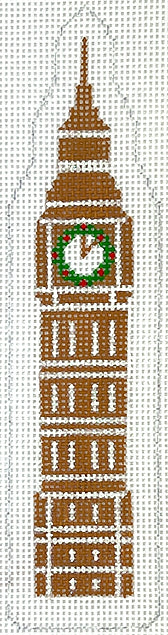 Kate Dickerson Needlepoint Collections Gingerbread Monument Big Ben Needlepoint Canvas