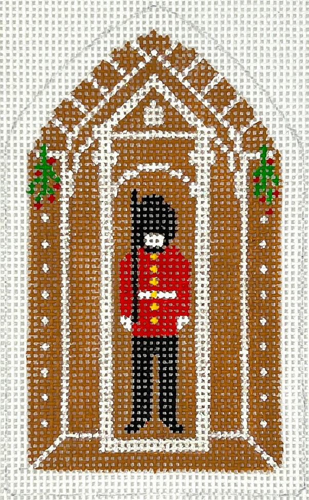 Kate Dickerson Needlepoint Collections Gingerbread Monument Buckingham Palace Guard Needlepoint Canvas