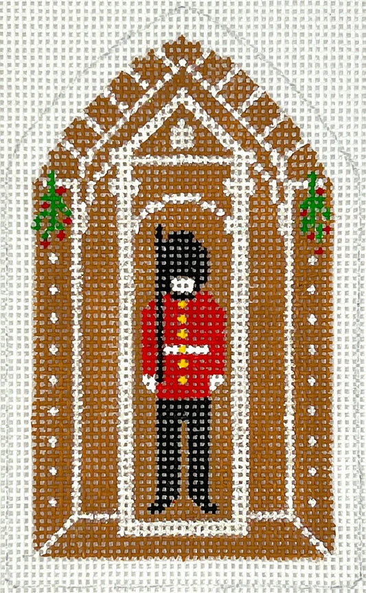 Kate Dickerson Needlepoint Collections Gingerbread Monument Buckingham Palace Guard Needlepoint Canvas